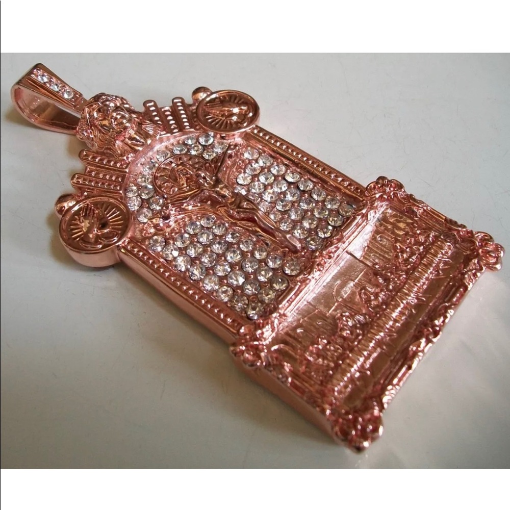 Men's Rose Gold Finish Last Supper Fashion Charm